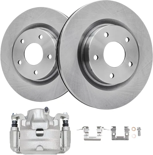 Miniatura 13 de Detroit Axle - Kit de Frenos Traseros para Nissan Altima Maxima Juke Sentra Rotores de Freno de Disco y Pastillas de Frenos Cerámicos Reemplazo