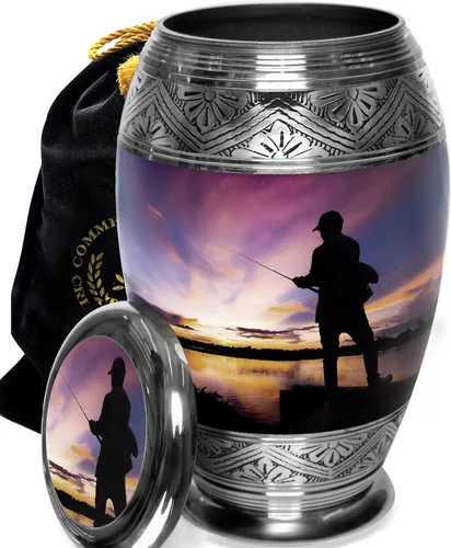 Miniatura 24 de Urna de cremación de ángel azul para cenizas hombre adulto – Urnas de cremación personalizadas para cenizas humanas, urnas decorativas para hombre