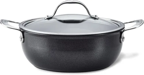 Miniatura 19 de Anolon X SearTech - Saucier antiadherente de aluminio con tapa, 2.5 cuartos de galón, gris súper oscuro