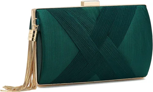 Miniatura 14 de Bolso de mano para mujer, bolso de noche con flecos, bolso de mano para mujer, bolso de mano de boda, bolso de mano con cadena, bolso cruzado