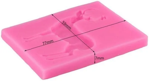 Miniatura 4 de Molde de silicona para ciervos, arcilla polimérica, caramelo, chocolate, molde para hornear, decoración de cupcakes, fondant, herramientas