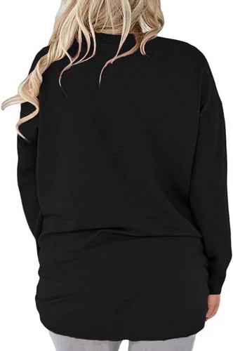 Miniatura 3 de AURISSY - Sudaderas de manga larga con bolsillos para mujer, tallas grandes