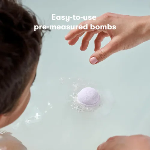 Miniatura 5 de Frida Baby Bombas de baño naturales para dormir, bombas de baño de aceite esencial de lavanda para la hora de acostarse, bombas de ducha relajantes