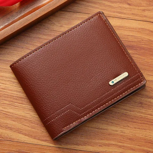 Miniatura 61 de Cartera delgada para hombre con monedero, cartera minimalista con cremallera, carteras plegables para hombre con tarjetero de crédito, cartera