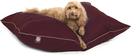 Miniatura 50 de Majestic Pet Cama rectangular para perros tamaño mediano, lavable, cama antideslizante y cómoda para mascotas, cama para jaula para perros, almohada