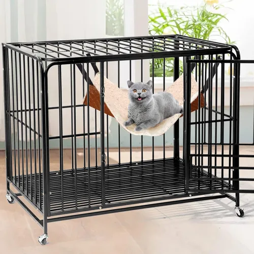 Miniatura 7 de JOYELF Hamaca para gatos, jaula reversible mediana para mascotas, cama suave para gatos, para gatitos, hurones, cachorros o mascotas pequeñas