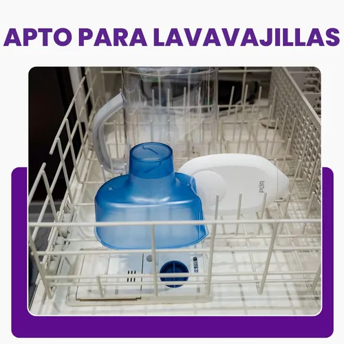 Miniatura 7 de PUR Jarra con filtro de agua de 7 tazas, más limpia, agua de gran sabor, apta para lavavajillas, potente, filtración más rápida, diseño de tapa