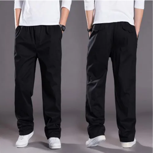 Miniatura 5 de Pantalones cargo de ajuste relajado para hombre, pantalones holgados de pierna recta, pantalones para exteriores, pantalones holgados y cómodos
