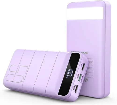Miniatura 8 de Banco de Energía de Carga Rápida 50000mAh - Cargador Portátil 22.5W USB C con Carga Rápida con 4 Salidas y 3 Entradas Pantalla LED Batería Externa