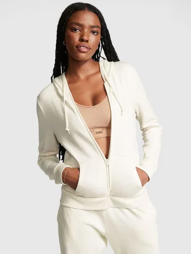 Miniatura 2 de Victoria's Secret Sudadera con capucha de forro polar rosa con cremallera para mujer (XS-XXL)