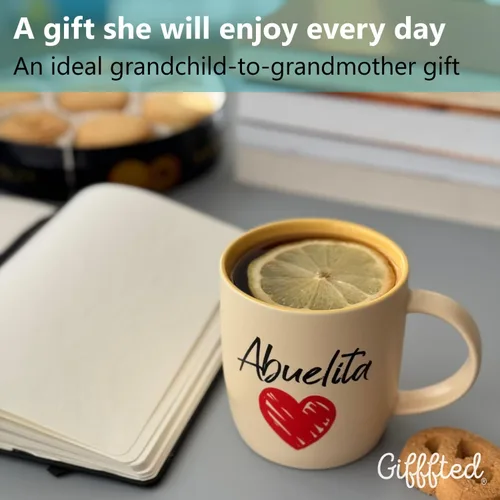 Miniatura 7 de Triple Gifffted Regalos para abuelos, tazas de café La Mejor Abuela y Abuelo en español, Latino Best Grandma and Grandpa, Regalo Dia Abuelita