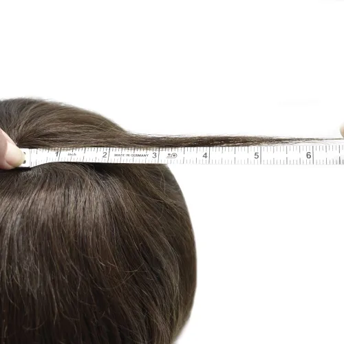 Miniatura 2 de Toupee para hombres Sistema de cabello humano real Cabello humano completo Poly Skin Hairpiece para hombres Sistemas de reemplazo invisible línea