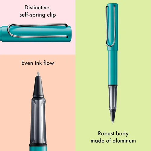 Miniatura 3 de Lamy AL-star Turmalina - Bolígrafo con mango ergonómico transparente y ancho de línea M - cuerpo ligero de aluminio - incluye recarga de bola M 63