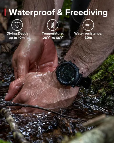 Miniatura 6 de SUUNTO Core - Reloj deportivo clásico de aventura al aire libre con altímetro, barómetro y brújula, pantalla de amanecer y atardecer doble, alarma
