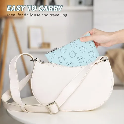 Miniatura 3 de Manmihealth Bonita bolsa de maquillaje de silicona para gatos, bolsas de cosméticos para mujeres, soporte para brochas de maquillaje de viaje, bolsa