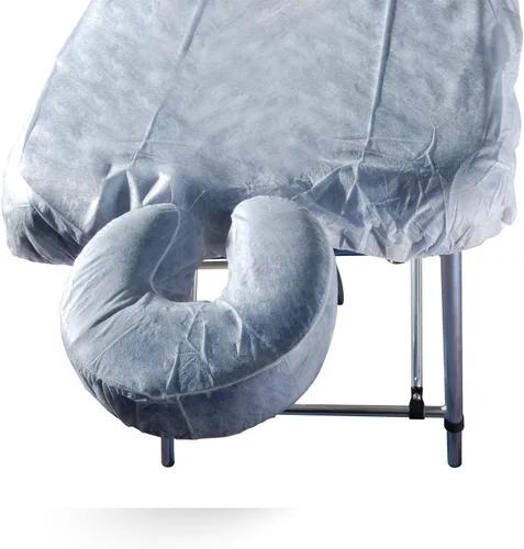 Master Massage Funda para reposacabezas suave y desechable para mesa de masaje, cojín facial, 50 unidades
