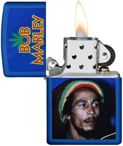 Miniatura 3 de Zippo Bob Marley Encendedores Azul real mate