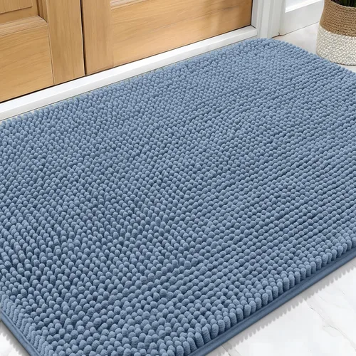 OLANLY Tapete para puerta de perro para patas fangosas, de 30 x 20 pulgadas, absorbe la humedad y la suciedad, absorbente, antideslizante, lavable,