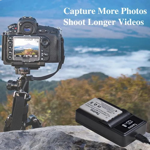 Miniatura 7 de Tectra 2 baterías EN-EL5 y cargador LED para cámaras Nikon Coolpix P530, P520, P510, P100, P500, P5100, P5000, P6000, P90, P80