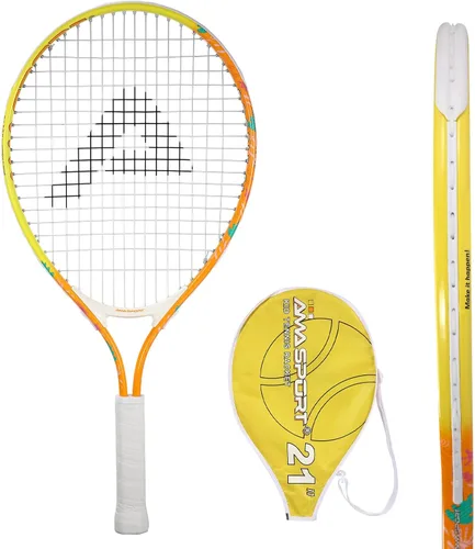 Miniatura 9 de AMA SPORT Raqueta de tenis para niños pequeños, kit de iniciación de raqueta de tenis de 17 a 25 pulgadas para niñas y niños con bolsa de nailon