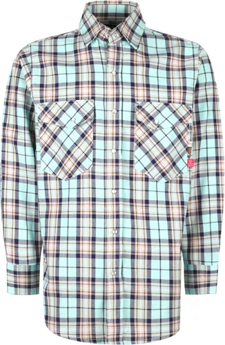 Miniatura 17 de KONRECO FR Camisas de botones para hombre con resistencia al fuego HRC2 Camisas de soldadura para hombre