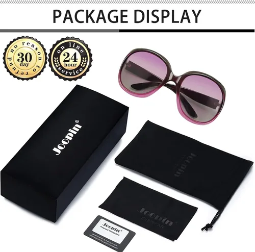 Miniatura 103 de Joopin Lentes de sol de gran tamaño para mujer, polarizados, grandes, para conducción, protección UV, grandes sombras