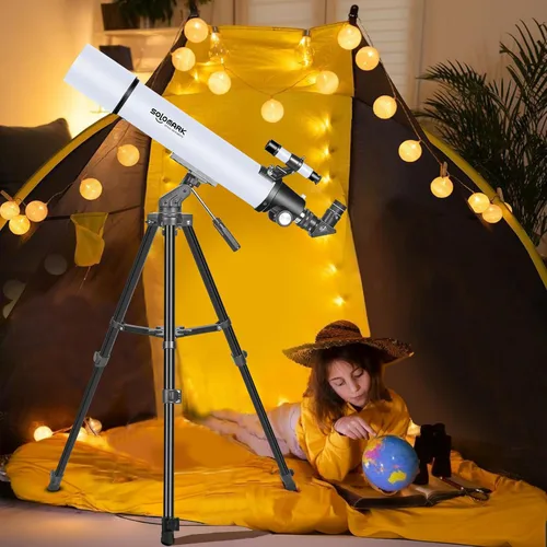 Miniatura 7 de Telescopio para adultos de alta potencia, telescopio refractor profesional de 80 mm de apertura y 900 mm para adultos y principiantes, telescopio