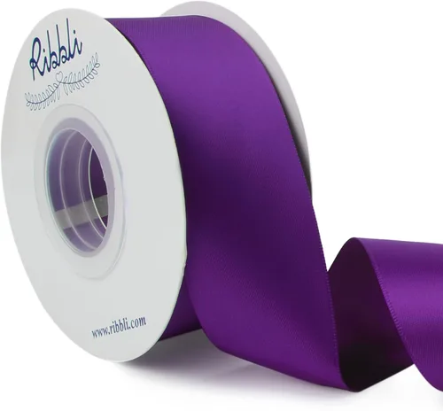Miniatura 70 de Ribbli - Cinta de satén de doble cara dorada, 1 pulgada x 25 yardas, uso para ramo de lazos, envoltura de regalos, decoración de boda Dorado