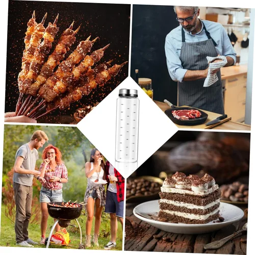 Miniatura 8 de Agitadores de acero inoxidable, tarros de condimentos de doble uso, fáciles de usar y limpiar para cocina y barbacoa (16.9 fl oz)