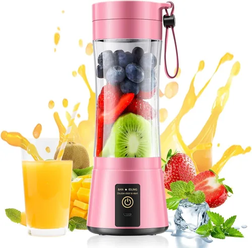 Miniatura 14 de Cordless Portable Personal Size Blender - Mini Blender Make Smoothies and Shakes, 380Ml BPA Free Travel Cup, Powerful Blending Suit in
