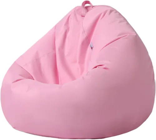 Miniatura 13 de Morbuy Puf para niños y adultos (sin relleno), funda suave y perezosa para sofá cama, lavable, almacenamiento de gran tamaño para interiores y Marrón