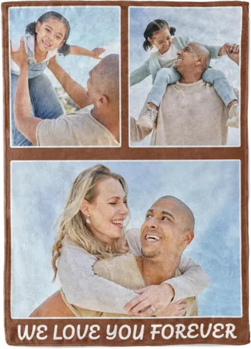 Miniatura 14 de Manta personalizada con collage de fotos, texto, mantas con imágenes personalizadas, regalos para cumpleaños, bodas, para madres, papás, manta