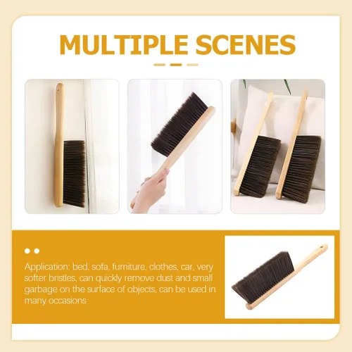 Miniatura 4 de ULTECHNOVO Cepillo de escobas para el hogar, escoba, escoba, herramienta para trabajar la madera, cepillo para el cabello, escoba y cama, cepillo