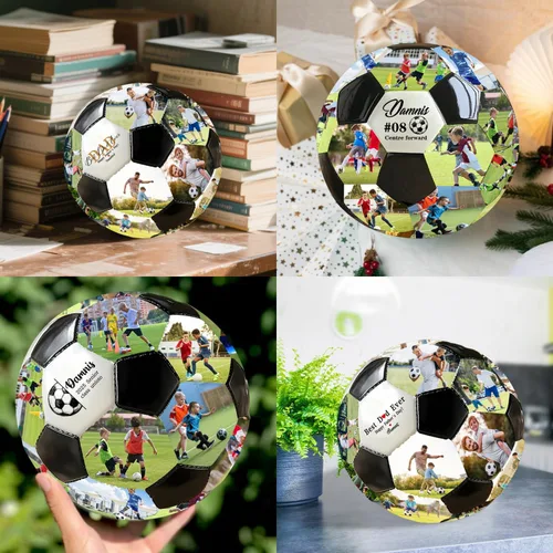 Miniatura 6 de Balón de fútbol personalizado con foto, pelota de fútbol personalizada con nombre, regalos de fútbol para hijo, hija, novio, aficionado al fútbol
