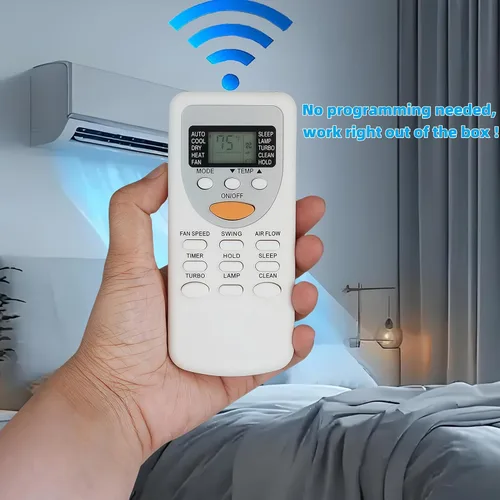 Miniatura 5 de Control remoto de repuesto para aire acondicionado Amcoraire Duo Número de modelo: ZHF/JT-01 (pantalla tanto en Fahrenheit como Celsius)