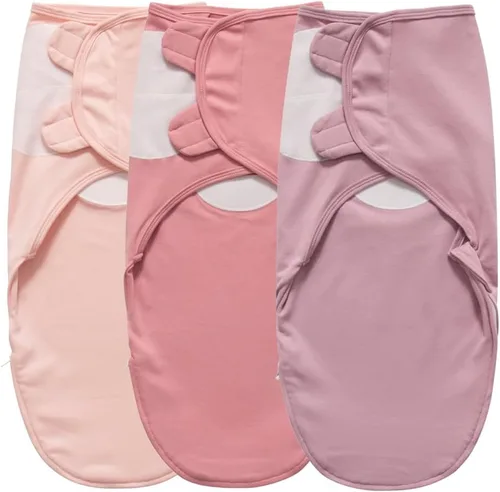 Miniatura 4 de Little Tots Manta de envolver para bebé, niña y niño, fácil de cambiar, saco de dormir ajustable para bebés recién nacidos de 0 a 3 meses