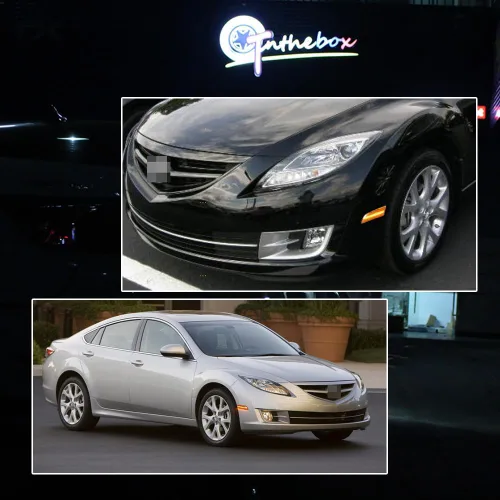 Miniatura 6 de Luz LED Ámbar Lente Ámbar Marca Lateral de Parachoques Delantero Lámpara de Guardabarros Compatible con Mazda 6 2009 2010 2011 2012 2013