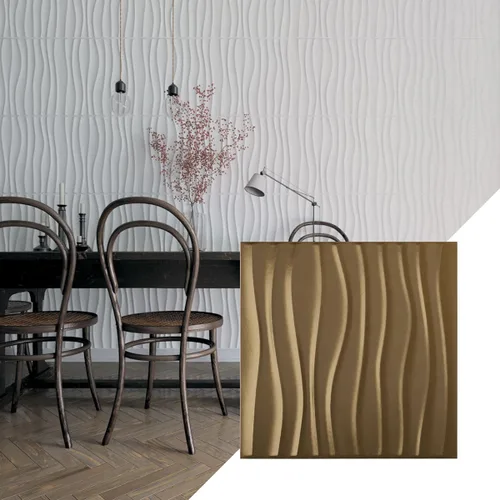 Miniatura 14 de Ekena Millwork 19 5/8 pulgadas de ancho x 19 5/8 pulgadas de alto Shoreline EnduraWall Panel decorativo de pared 3D, aluminio