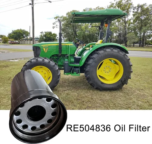 Miniatura 3 de RE504836 - Filtro de aceite de motor compatible con tractor Deere Sustituye a RE507522 RE541420 RE502513, se adapta a tractores diésel Deere 5076E