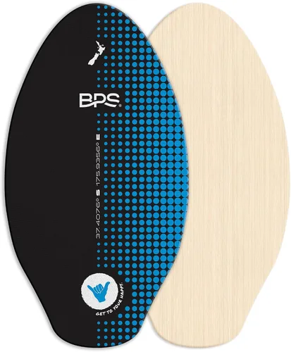 Miniatura 17 de BPS Skimboard 'Shaka' de Nueva Zelanda con almohadillas de agarre EVA de colores y capa transparente de alto brillo tablas de madera para aventuras