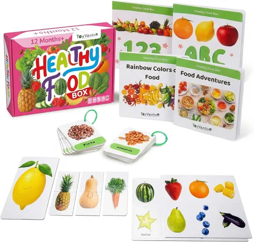 Miniatura 12 de TOYVENTIVE Libros educativos, tarjetas flash y rompecabezas: regalos de cumpleaños para niños de 1, 2, 3 y 4 años, juguetes de aprendizaje