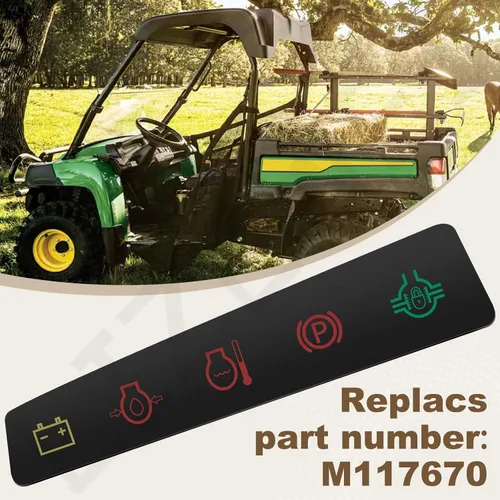 Miniatura 5 de M117670 - Calcomanía para panel de salpicadero, etiqueta indicadora de panel de instrumentos compatible con vehículos utilitarios John De-ere 4X2