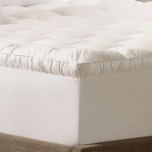 Miniatura 2 de SERTA Down Illusion - Cubrecolchón suave hipoalergénico de 2 pulgadas con parte superior de almohada, ajuste simple, individual, color blanco