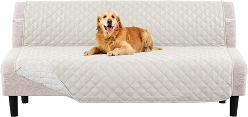 Miniatura 29 de PrinceDeco Funda de sofá para perros, lavable y reversible, apta para mascotas, resistente al agua, protector de muebles con correas elásticas