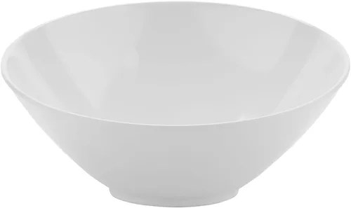 Miniatura 2 de G.E.T. B-792-W - Cuenco en ángulo para servir en cascada para ensaladas, arroz y postre, 24 onzas / 9.25 pulgadas, color blanco