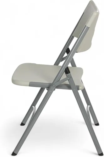 Miniatura 5 de OEF Furnishings Serie OEF600 Sillas plegables de respaldo alto, asiento de grado comercial de polietileno moldeado por soplado para uso en Gris
