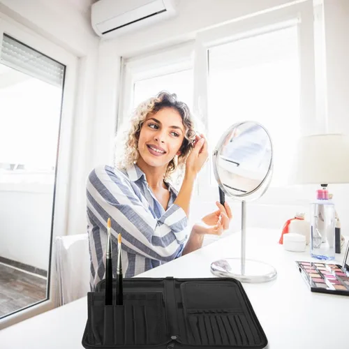 Miniatura 5 de Beavorty bolsas de aseo portaescobillas bolsa de cosméticos organizador de brochas de maquillaje bolsa de herramientas de maquillaje bolsa