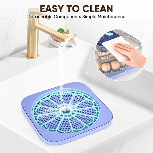 Miniatura 6 de Incubadoras para incubar huevos, incubadora inteligente de huevos con control de humedad y temperatura y girador automático, 360° View Incubadora De