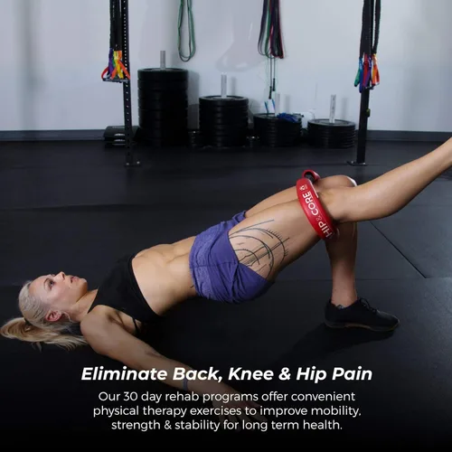 Miniatura 4 de Crossover Symmetry Sistema de cadera y núcleo: bandas de entrenamiento en casa con resistencia de bucle para estirar y fortalecer piernas, glúteos