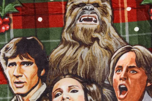 Miniatura 3 de Northwest Manta de felpa con diseño de Star Wars Holiday Chorus Carolers 46 x 60 pulgadas (117 cm x 152 cm)